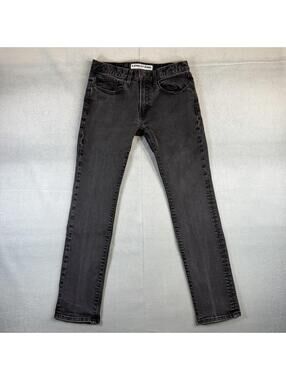 Express Jeans Mens 32x32 Black Rocco Slim Fit Skinny Leg Dark Wash Denim